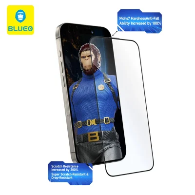 محافظ صفحه نمایش گلس آیفون 18 پرو مکس و 17 پرو مکس و 16 پرو مکس کریستالی بلوئو CRYSTAL iPhone 18 Pro Max /17 Pro Max /16 Pro Max