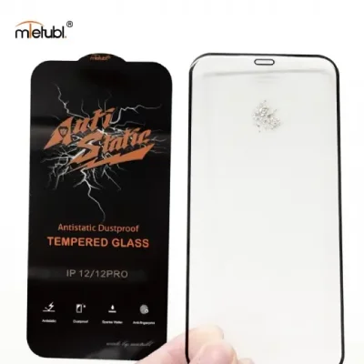 محافظ صفحه نمایش گلس آیفون 12 و 12 پرو شفاف آنتی استاتیک شیشه ای میوتبل iPhone 12/12 Pro