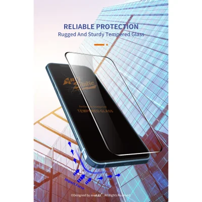 محافظ صفحه نمایش گلس آیفون 12 و 12 پرو شفاف آنتی استاتیک شیشه ای میوتبل iPhone 12/12 Pro