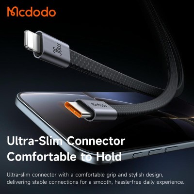 کابل شارژ آیفون تایپ سی به لایتنینگ 36 وات بدنه مگنتی مک دودو مدل Mcdodo CA-9910 طول 1 متر