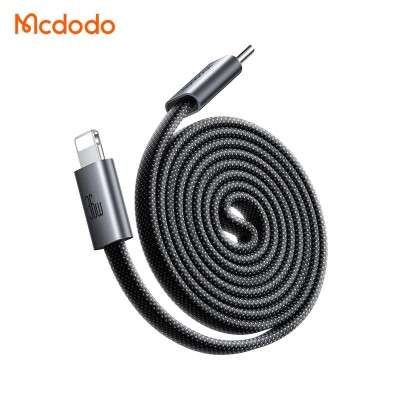 کابل تبدیل تایپ سی به لایتنینگ بدنه آهنربایی مک دودو مدل Mcdodo Lightning 36W CA-9910 طول 1 متر