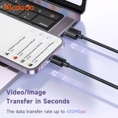 کابل تبدیل USB به لایتنینگ مک دودو مدل Mcdodo Lightning 3A CA-364 طول 1.2 متر