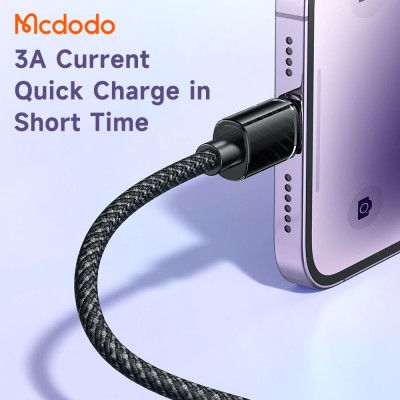 کابل شارژ آیفون لایتنینگ 3 آمپر مک دودو مدل Mcdodo 3A CA-364 طول 1.2 متر