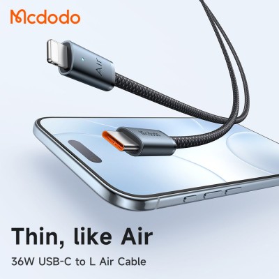 کابل تبدیل تایپ سی به لایتنینگ 36 وات مک دودو مدل Mcdodo Lightning 36W CA-778 طول 1.2 متر