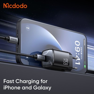 شارژر 65 وات سوپر فست شارژ مک دودو Mcdodo Nano 65W GaN Mini CH-826