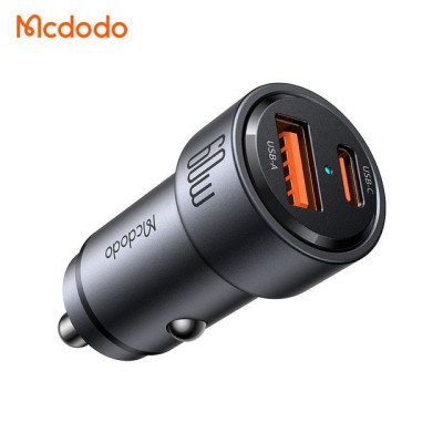 شارژر فندکی فست شارژ 60 وات 2 پورت مک دودو مدل NeoEco 60W CC-8210