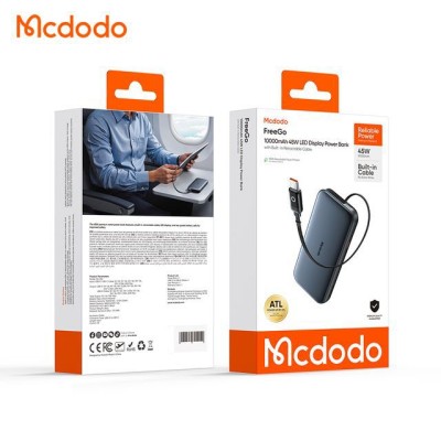 پاوربانک 45 وات 2 خروجی مک دودو مدل MC-592 ظرفیت 10000 میلی آمپر
