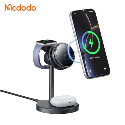 استند شارژر وایرلس مگ سیف و فن خنک کننده 3 کاره مک دودو Mcdodo CH-6170