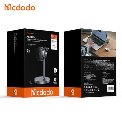 هولدر استند شارژر وایرلس مگنتی 25 وات و فن خنک کننده 3 کاره مک دودو Mcdodo MagQ Ultra CH-6170