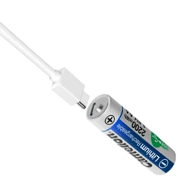 باتری شارژی قلمی لیتیومی کملیون مدل UB-AA2200-PBH2 بسته 2 عددی
