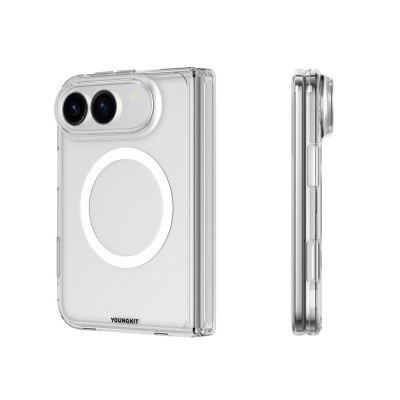 قاب مگ سیف پشت و رو دار 2 تکه یانگ کیت Clear Series مناسب آیفون دوئو iPhone Duo