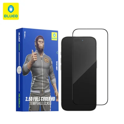 محافظ صفحه نمایش گلس آیفون 18 پرو مکس و 17 پرو مکس و 16 پرو مکس شفاف بلوئو BLUEO 2.5D Basic HD iPhone 18 Pro Max /17 Pro Max /16 Pro Max