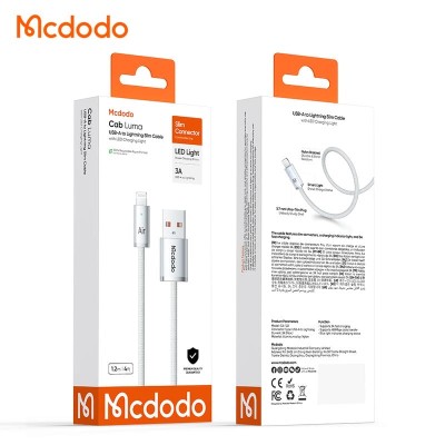 کابل تبدیل USB به لایتنینگ مک دودو مدل Mcdodo Lightning 3A CA-1222 / CA-1223 طول 1.8 متر