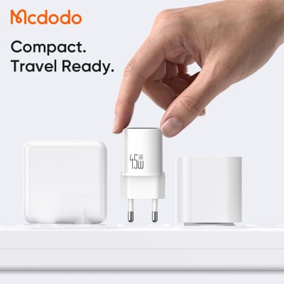 شارژر 45 وات سوپر فست شارژ 2.0 مک دودو Mcdodo 45W GaN Mini CH-443