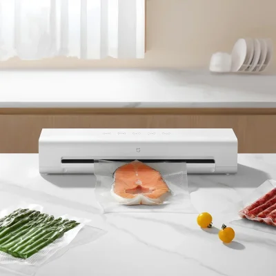 دستگاه وکیوم سیلر و پلمپ خانگی هوشمند میجیا شیائومی مدل Mijia Automatic Vacuum Sealer MJFKJ06XM