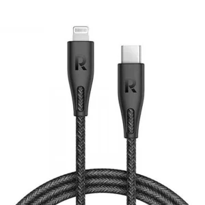 کابل تایپ‌سی به لایتنینگ راوپاور مدل USB-C Lightning RP-CB1017 طول 1.2 متر