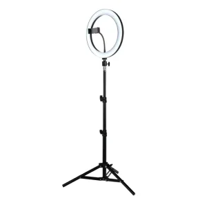 رینگ لایت عکاسی 10 وات جیماری مدل Jmary FM-536A سایز 10 اینچ به همراه پایه