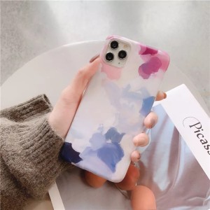 کاور  آبرنگی محافظ لنزدار مدل ابر و باد مناسب آیفون 12 و 12 پرو اپل iPhone 12/12 Pro