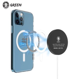 کاور شفاف مگسیف گرین لاین مدل Anti-Shock Creative Magnetic مناسب آیفون 14 پرومکس اپل iPhone 14 Pro Max
