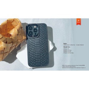 کاور چرمی کجسا مدل Snake Pattern مناسب آیفون 15 پرومکس اپل iPhone 15 Pro Max