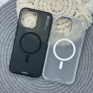 کاور مگسیف ایکسلول مدل  Plain Sand Magnet مناسب آیفون 15 پرو اپل iPhone 15 Pro