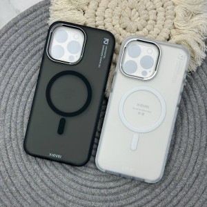 کاور مگسیف ایکسلول مدل  Plain Sand Magnet مناسب آیفون 15 پرو اپل iPhone 15 Pro