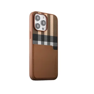 کاور چرم با جاکارتی ایکسلول مدل GENTRY Wallet مناسب آیفون 13 پرومکس اپل iPhone 13 Pro Max