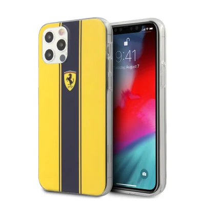 کاور اورجینال فراری مدل TRACK NAVY STRIPES مناسب آیفون 12 و 12 پرو اپل iPhone 12/12 Pro