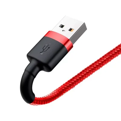 کابل یو اس بی به لایتنینگ 2.4 آمپر بیسوس مدل Baseus Cafule CALKLF طول 0.5 متر