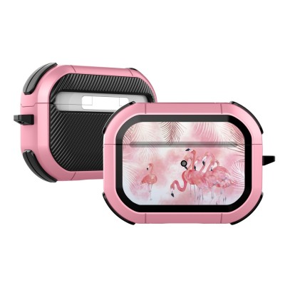 کاور ضد ضربه ایرپاد Eggshell مدل فلامینگو صورتی مناسب ایرپاد پرو اپل AirPods Pro