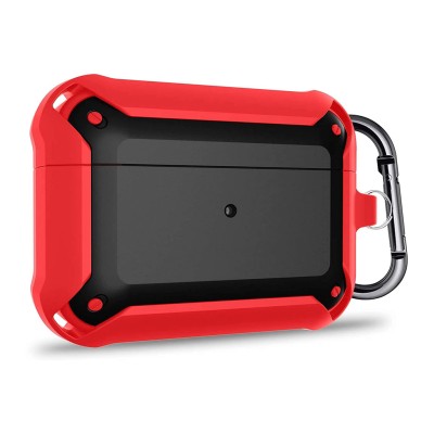 کاور ضد ضربه ایرپاد Eggshell مدل RED/Black Armor مناسب ایرپاد پرو اپل AirPods Pro