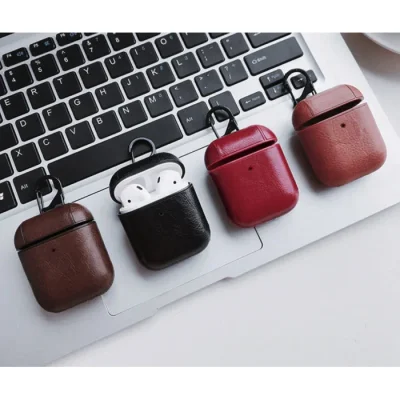 کاور چرمی ایرپاد مدل Protection Leather مناسب ایرپاد 2 و 1 اپل AirPods 1/2