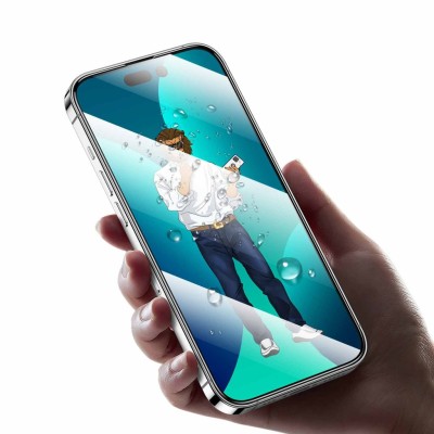 گلس محافظ صفحه شفاف آیفون 13 و 13 پرو و 14 گرین Green iPhone 14/13 Pro/13 9H Steve Clear HD Full Glass
