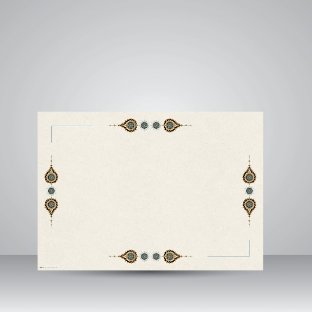 کاغذ تذهیب دار چاپی کد 980، سایز 70*50 cm (بسته 30 عددی)