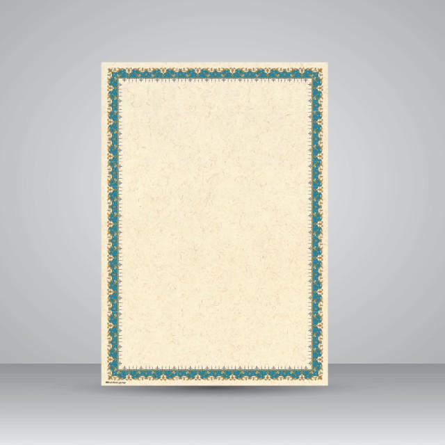 کاغذ تذهیب دار چاپی کد 864، 50*35 cm (بسته 10 عددی)