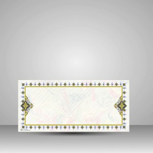کاغذ ابر و باد تذهیب دار، 35*16 cm، کد 684 (بسته 10 عددی)