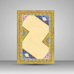 کاغذ چلیپای چاپی تذهیب دار کد 688، سایز 35*25 cm (بسته 50 عددی)