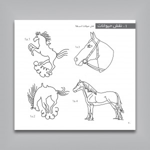 کتاب مرجع طرح تزئینی (1000 نقش مایه برای نقاشی روی شیشه، موزائیک، سوزن دوزی)
