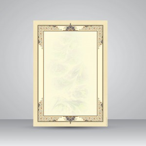 کاغذ ابر و باد تذهیب دار کد 931، 70*50 cm (بسته 30 عددی)
