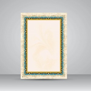 کاغذ تذهیب دار چاپی، 30*21 A4) cm) کد 698 (بسته 10 عددی)