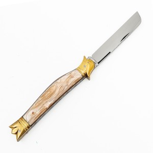 قلمتراش یک تیغه دسته صدف آلمانی سر مرغی 14سانتیمتر / استاد جواد توسلی