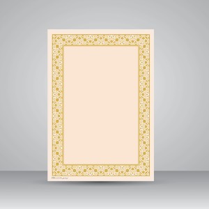 کاغذ تذهیب دار (طلاکوب) 30*21 A4) cm) کد 700 (بسته 10 عددی)