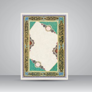کاغذ چلیپا چاپی تذهیب دار کد 711، سایز 42*30 cm (بسته 50 عددی)
