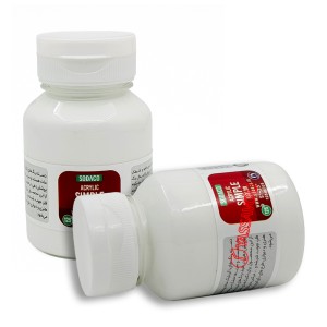 رنگ اکریلیک ساده 125 میل سفید برند سوداکو کد 02340