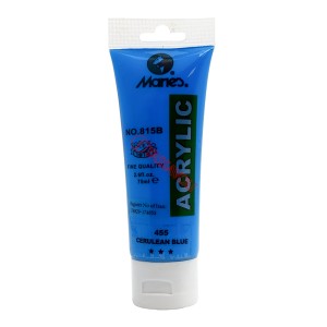 رنگ اکریلیک 75 میل برند ماریس کد 455 CERULEAN BLUE