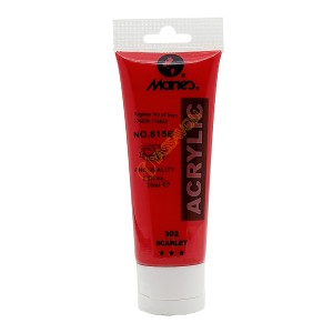 رنگ اکریلیک 75 میل برند ماریس کد 302 SCARLET