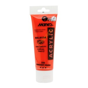 رنگ اکریلیک 75 میل برند ماریس کد 330 PERMNT ORANGE