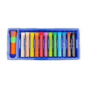 پاستل گچی 12 رنگ مدل G-SOP - برند جورجینا (جعبه طلقی)