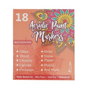ماژیک اکریلیک 18 رنگ