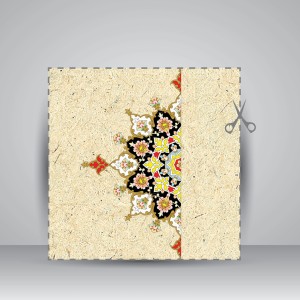 کاغذ بافت دار تذهیب دار کد 950، 25*cm 35 (بسته50 عددی)